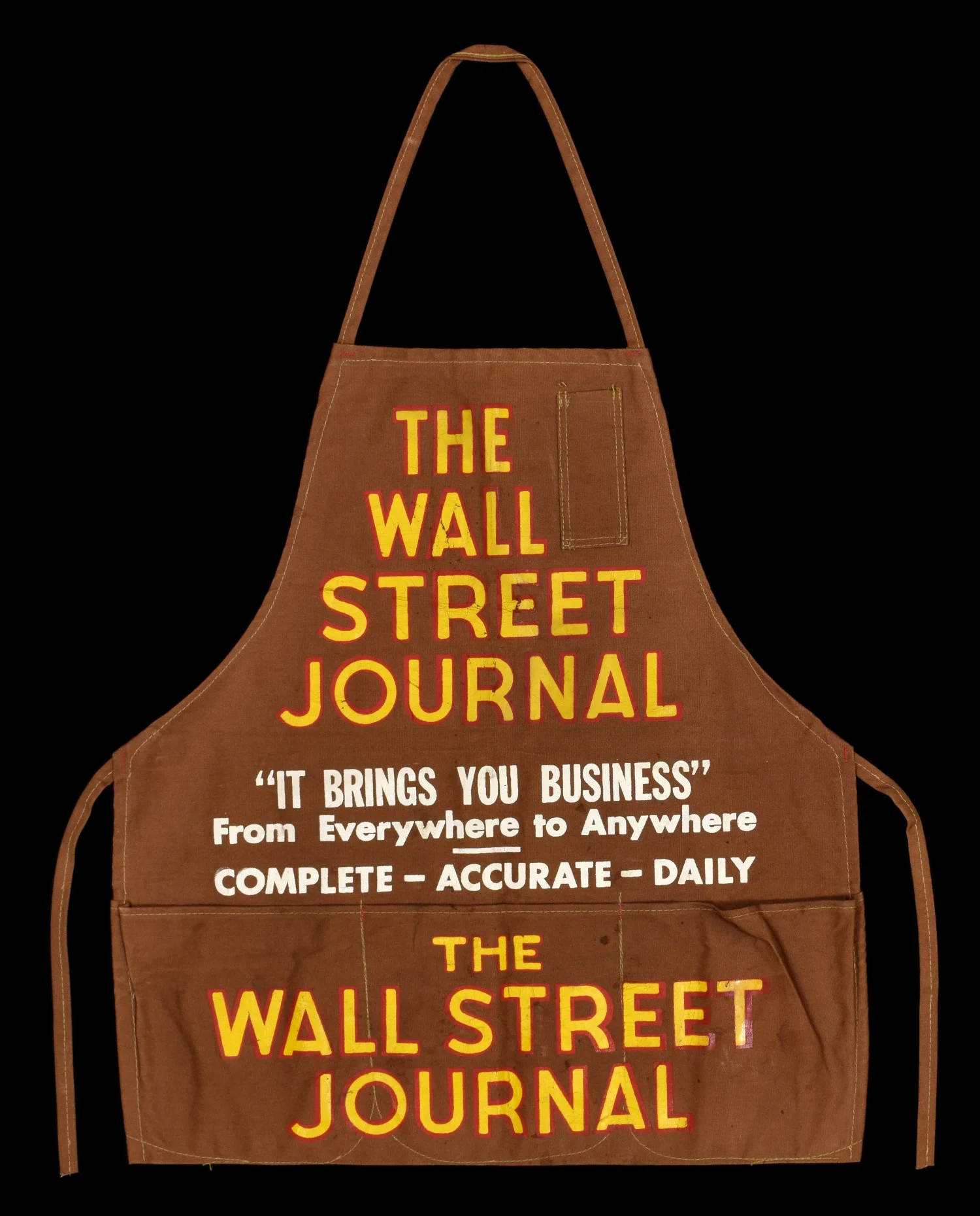 Antique Wall Street Journal Newspaper Boy Apron | A Perfect